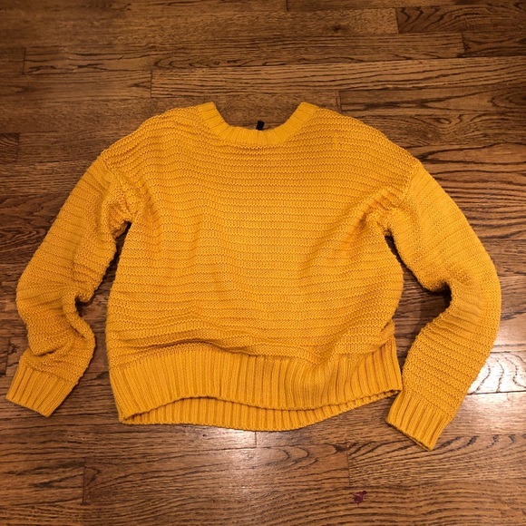Divided Sweaters - Mustard Sweater